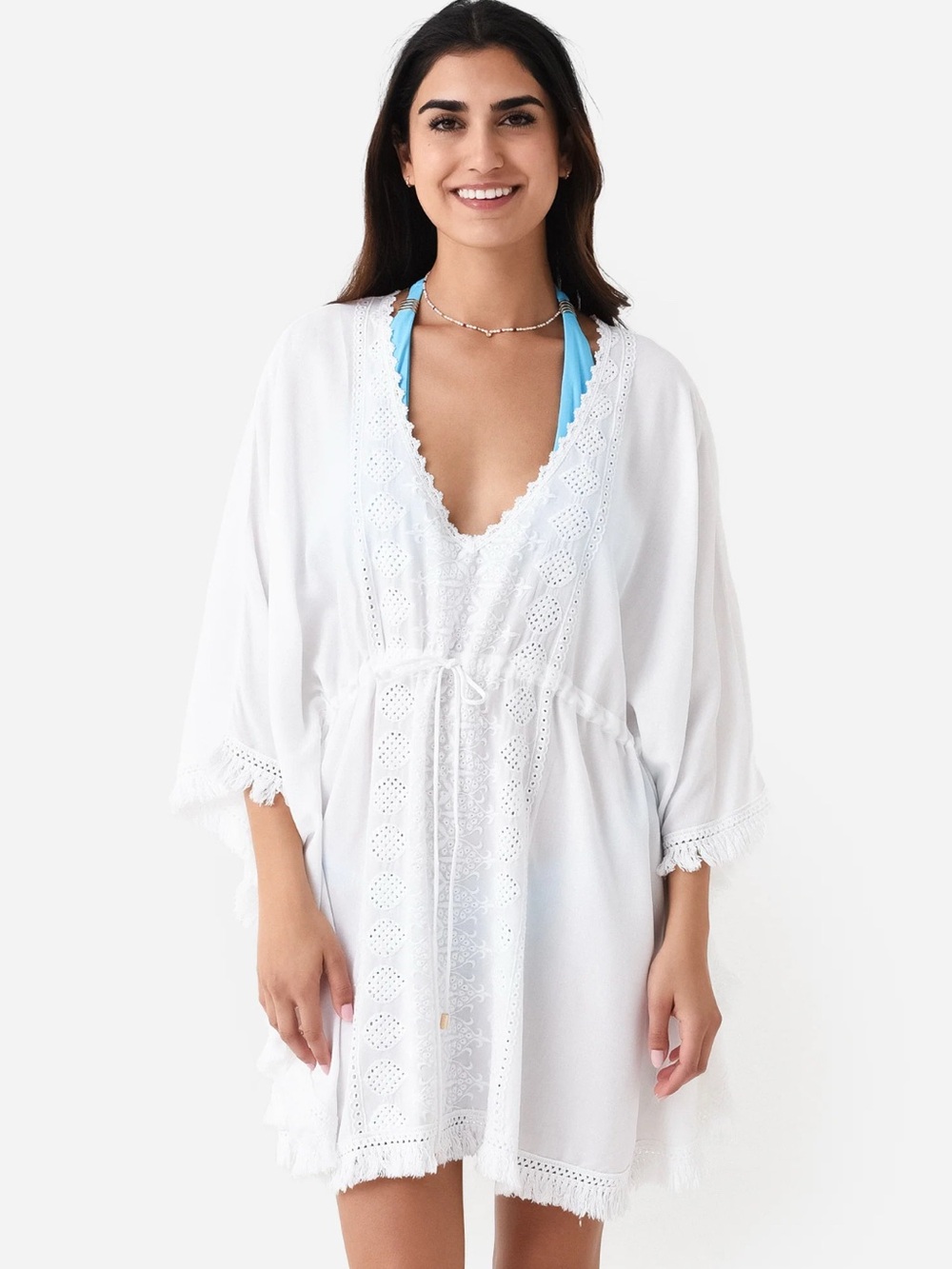Melissa Odabash Isabelle White Kaftan